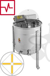 Immagine relativa a 4-favi estrattore di miele con autorotazione, motore 180W, automatico, barile 76 cm, favi 26,5 x 48 cm