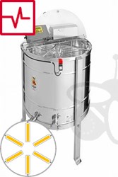 Immagine relativa a 6-favi estrattore di miele con autorotazione, motore 250W, automatico, barile 82 cm, favi 26,5 x 48 cm