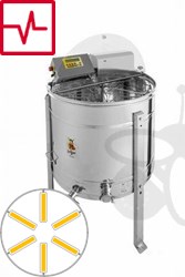 Imagen de 6-cuadros extractor de miel reversible, 180W motor, automático, barril 76 cm, cuadros 23 x 48 cm