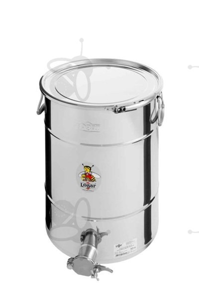 Picture of Honey tank 50 kg, airtight lid, stainless steel gate