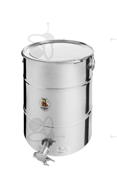Picture of Honey tank 100 kg, airtight lid, stainless steel gate