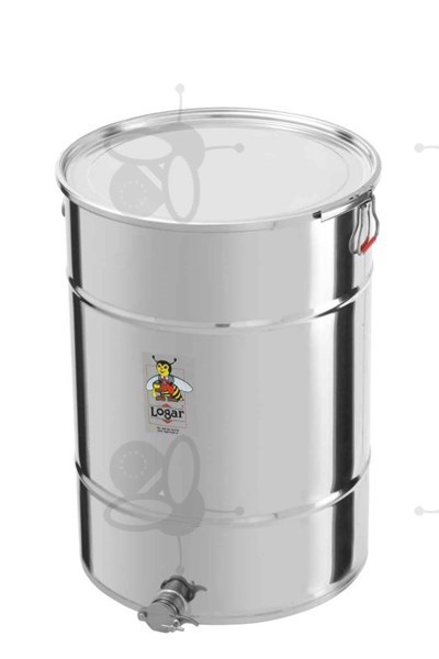 Picture of Honey tank 200 kg, airtight lid, stainless steel gate 6/4"