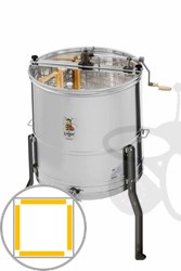 Imagen de 4-cuadros extractor de miel tangencial, manual, barril 63 cm, universal