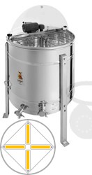 Imagen de 4-cuadros extractor de miel reversible, 110W motor, barril 76 cm, cuadros 28,6 x 48 cm