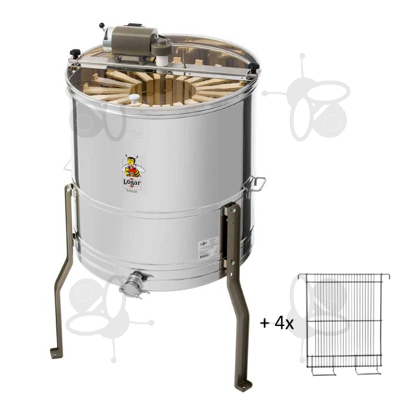 Photo de 8/20-cadres l'extracteur de miel radiaire, cuve 63 cm, 110W moteur + 4 tamis tangentiel