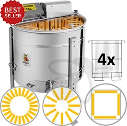 24/12-Waben-Radialschleuder, Kessel 76 cm, Motor 180W, vollelektronisch