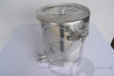 Strainer tank 30 kg, with coarse and fine mesh