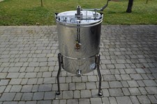 4-cuadros extractor de miel tangencial, manual, barril 52 cm - con cesto sin eje central