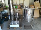 20/8-cuadros extractor de miel radial, 110W motor, barril 63 cm + 4 mallas tangential