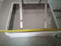 Uncapping tray for 1 person, with lid, uncapping stand and frame holder