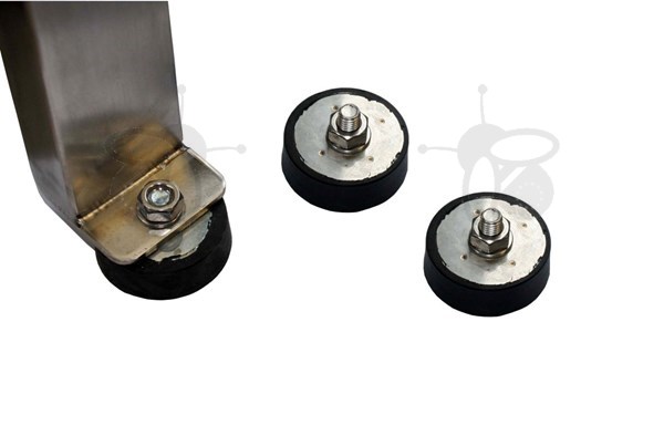 Imagen de Cojinetes de goma para las patas del extractor con tornillo M10 (3 piezas)