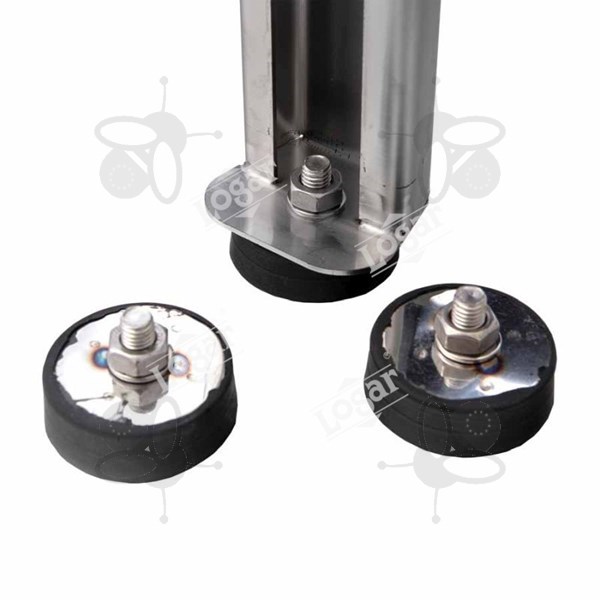 Imagen de Cojinetes de goma para las patas del extractor con tornillo M10 (3 piezas)