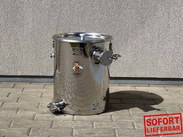 Picture of Strainer tank 30 kg, with fine sieve and upper tap