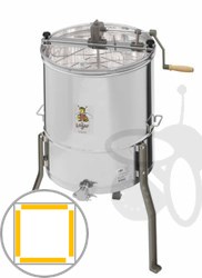 Imagen de 4-cuadros extractor de miel tangencial, manual, barril 52 cm - con cesto sin eje central