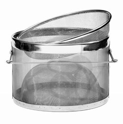 Picture of Double stainless steel strainer, o 24 cm, larger permeability