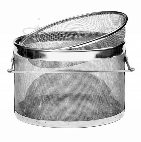 Picture of Double stainless steel strainer, o 24 cm, larger permeability