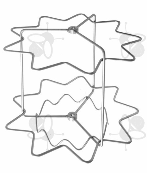 Afbeelding van 9 honingraat radiale kooi D52, roestvrijstaal