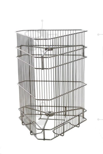 Picture of 3 frames basket, tangential, 26x41 cm, diameter 38 cm, stainless steel