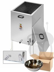 Bild von Dampfwachsschmelzer eckig und Desinfektorwanne, Edelstahl + Wachsschale 3 L