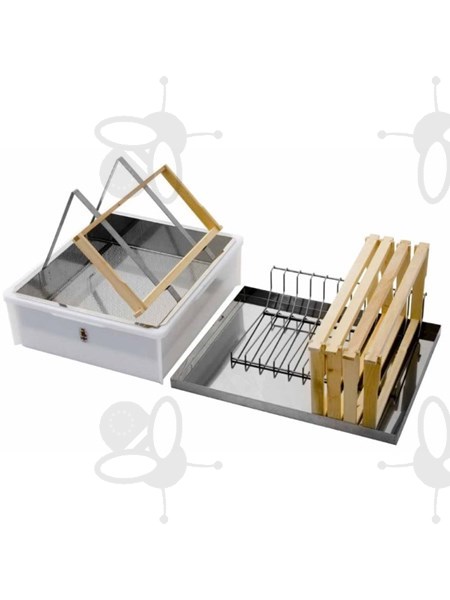 Picture of Uncapping tray for 1 person, with lid, uncapping stand and frame holder