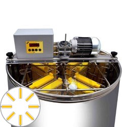 Immagine relativa a 4-favi estrattore di miele con autorotazione, motore 110W, automatico, barile 63 cm, favi 23 x 48 cm