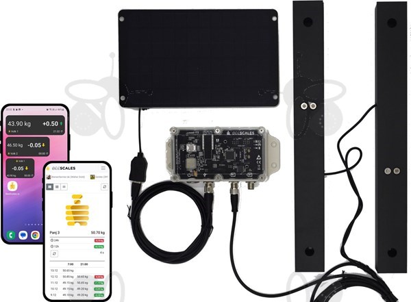 Bild von Bienenstockwaage zum Monitoring von einem Bienenstock + GPS und Diebstahlalarm, 2G mit GRATIS Externer Zusatz Antenne, HERBSTAKTION! 
