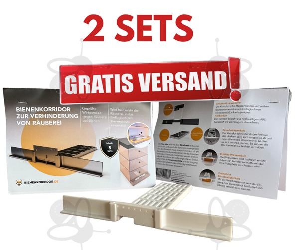 Bild von Bienenkorridor gegen Räuberei – Set 2 × 5 Stück – GRATIS Versand