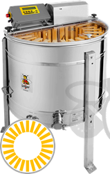 Afbeelding van 24/12-Ramen radiaal honingslinger met roosters, motor 180W, programma AE, vat 76 cm, raampjes 24 x 48 cm
