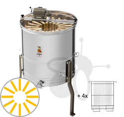 Imagen de 20/8-cuadros extractor de miel radial, 110W motor, barril 63 cm, cuadros 24 x 48 cm + 4 mallas tangential
